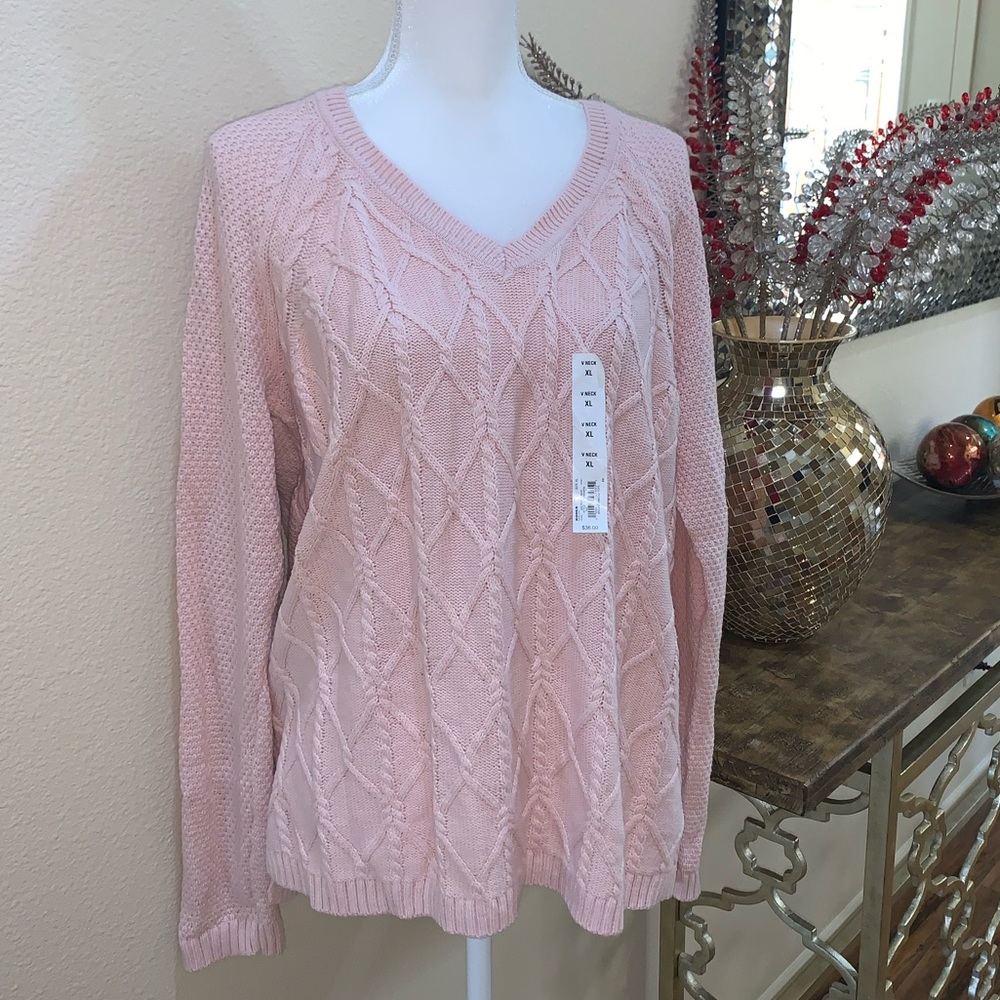 Sonoma light pink sweater